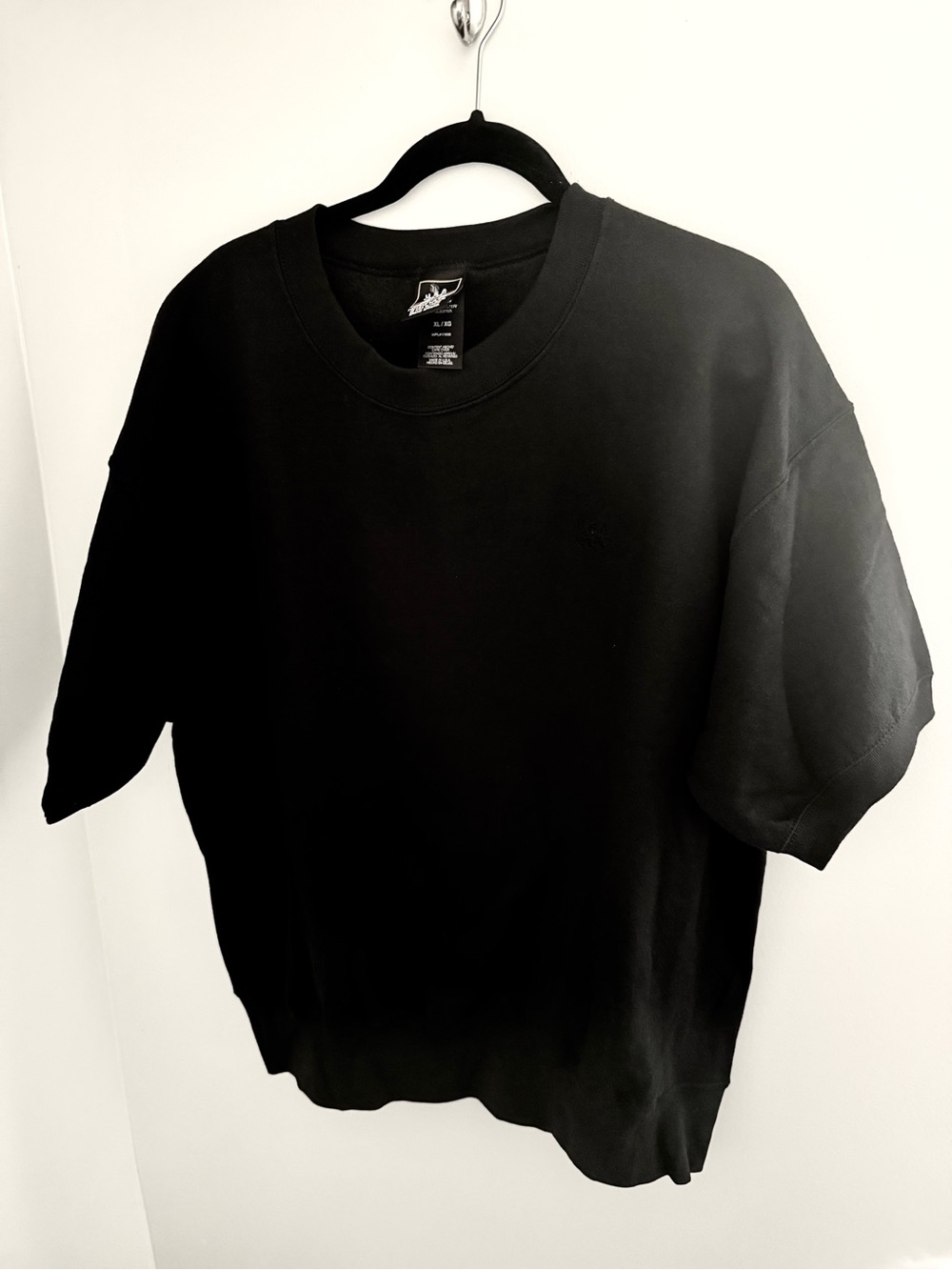 Vintage 90s USA Olympics Short Sleeve Sweatshirt XL Black Boxy Pullover